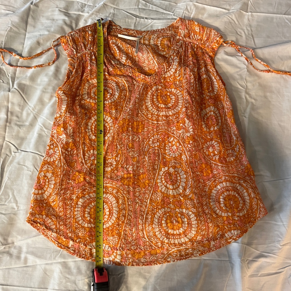 Anthropologie Terra Shirred Blouse Size S - Picture 10 of 10
